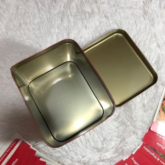 NWOT Vintage Campbell's Condensed Souper Recipe Tin + 24 Recipes + Divider Cards - Picture 8 of 14